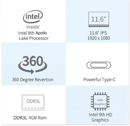 AV LOG 2023, 14 inches FHD, Intel Celeron N3350E, 8GB 256GB SSD - Image 11